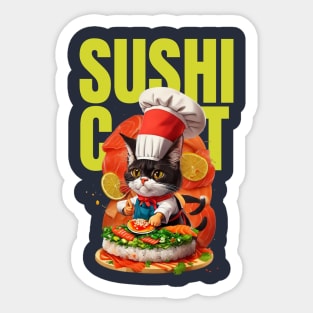 sushi cat Sticker